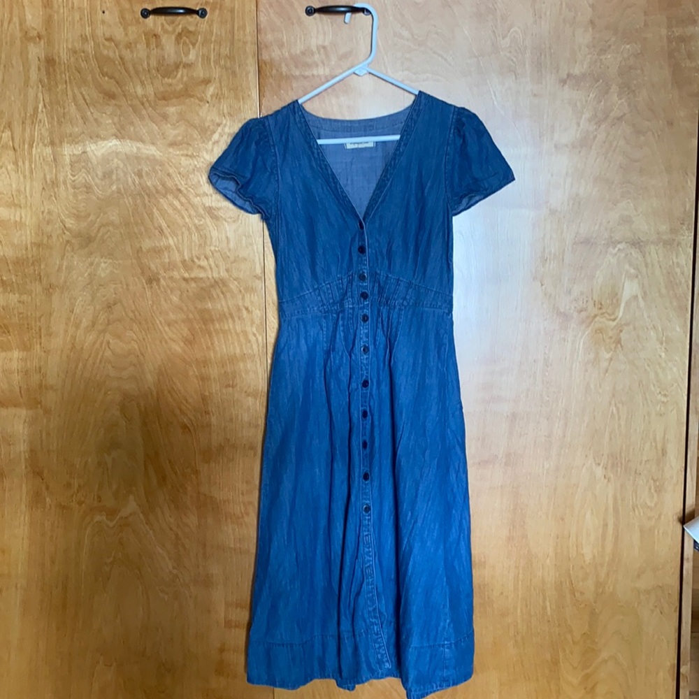 Madewell Chambray Midi Dress